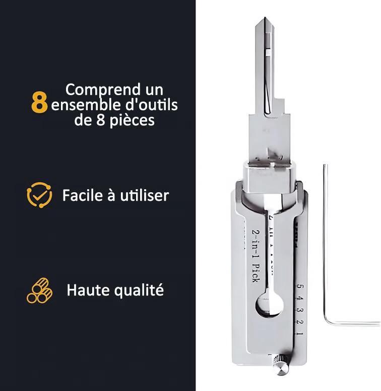 🔥 Offre spéciale de cette semaine - 50 % de RÉDUCTION 🔥Décodeur de clé maîtresse en acier inoxydable(Livraison gratuite)