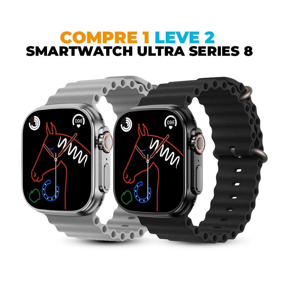 Relógio SmartWatch Ultra Series 8 - COMPRE 1 LEVE 2 colorido