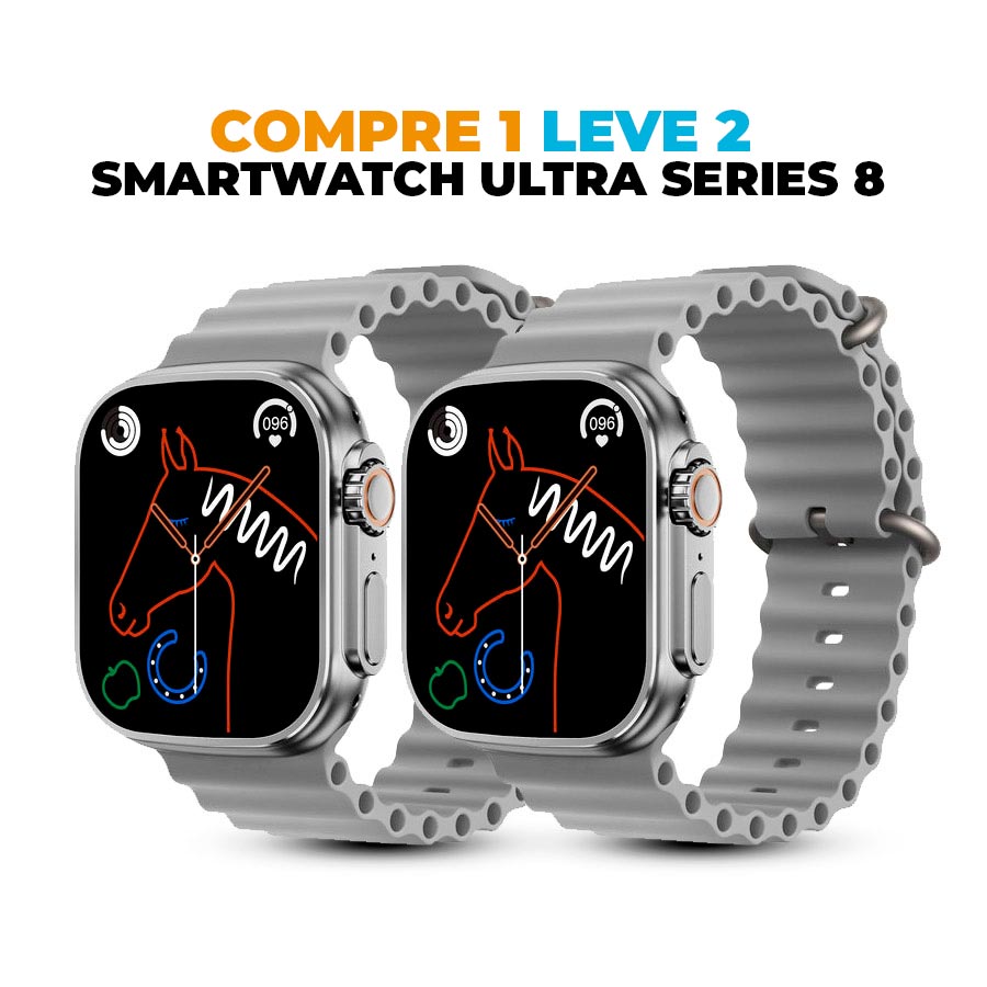 Relógio SmartWatch Ultra Series 8 - COMPRE 1 LEVE 2 colorido